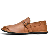 Zachary | Leather Buckle Loafers