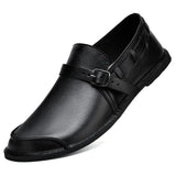 Zachary | Leather Buckle Loafers