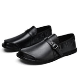 Zachary | Leather Buckle Loafers