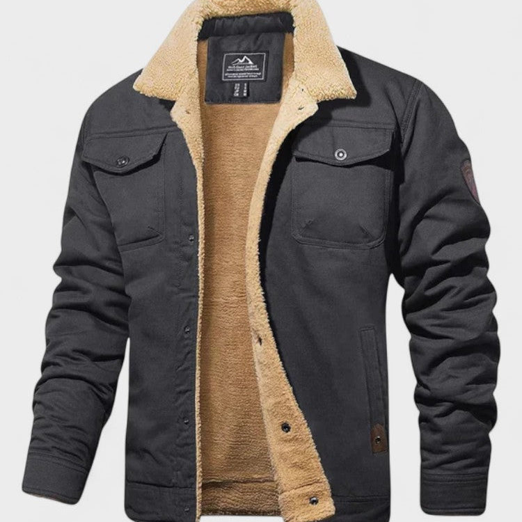 Marcel | Black Teddy-Lined Jacket