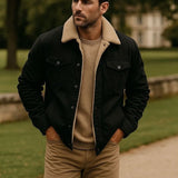 Marcel | Black Teddy-Lined Jacket