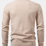 Lincoln | Checkerboard Texture Crew Neck Sweater