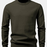 Lincoln | Checkerboard Texture Crew Neck Sweater