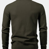 Lincoln | Checkerboard Texture Crew Neck Sweater