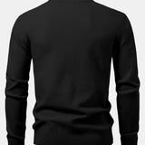 Lincoln | Checkerboard Texture Crew Neck Sweater