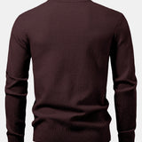 Lincoln | Checkerboard Texture Crew Neck Sweater