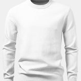 Lincoln | Checkerboard Texture Crew Neck Sweater