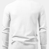 Lincoln | Checkerboard Texture Crew Neck Sweater