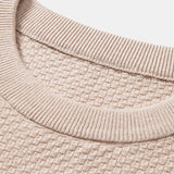 Lincoln | Checkerboard Texture Crew Neck Sweater