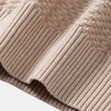 Lincoln | Checkerboard Texture Crew Neck Sweater