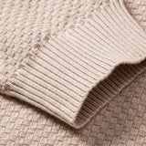 Lincoln | Checkerboard Texture Crew Neck Sweater