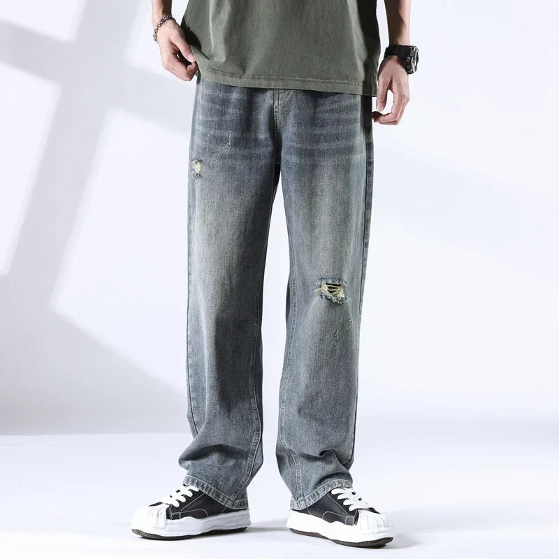 Bryce | Distressed Straight Leg Jeans