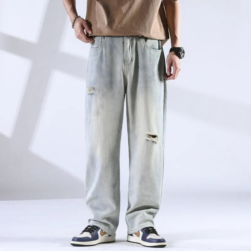 Bryce | Distressed Straight Leg Jeans