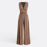 Brielle - Chic Sleeveless Jumpsuit with Wide Legs