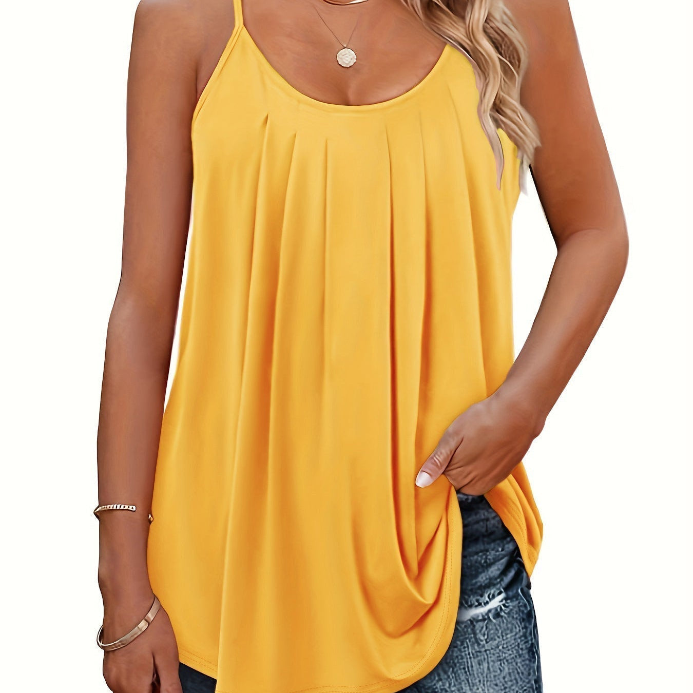 JANINE - Women Lightweight Spaghetti Strap Fit Summer Top