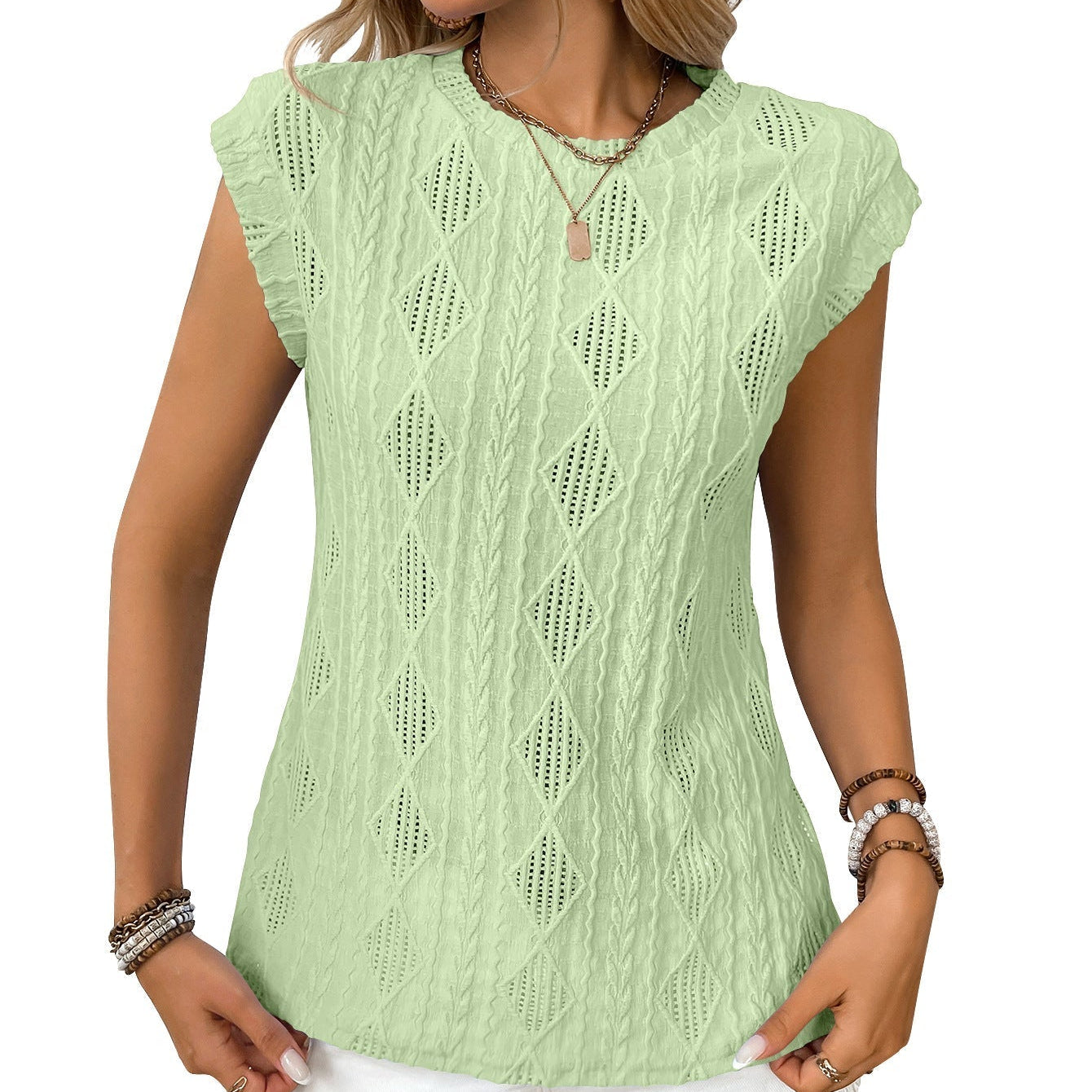 JENNIFER - Women Lightweight Knit Chic Tee