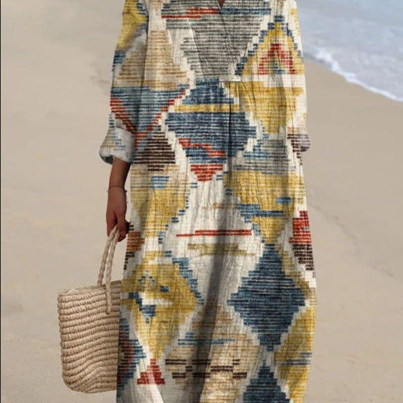 Grace - Bohemian-Inspired Dress with Ethnic Prints