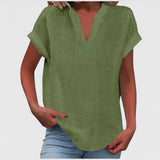 Luna - Comfortable V-Neck Blouse