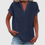 Luna - Comfortable V-Neck Blouse