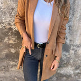 Marley - Long Suede-Look Coat