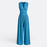 Aaliyah - Chic Sleeveless Jumpsuit with Wide Legs
