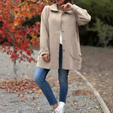 Andrea - Classic Button-Down Oversized Coat