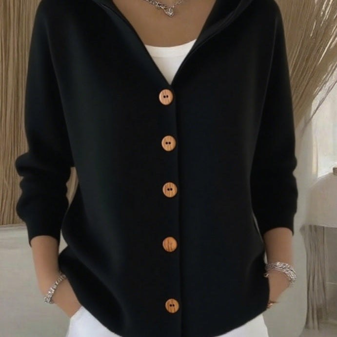 Doris | Hooded Knit Cardigan