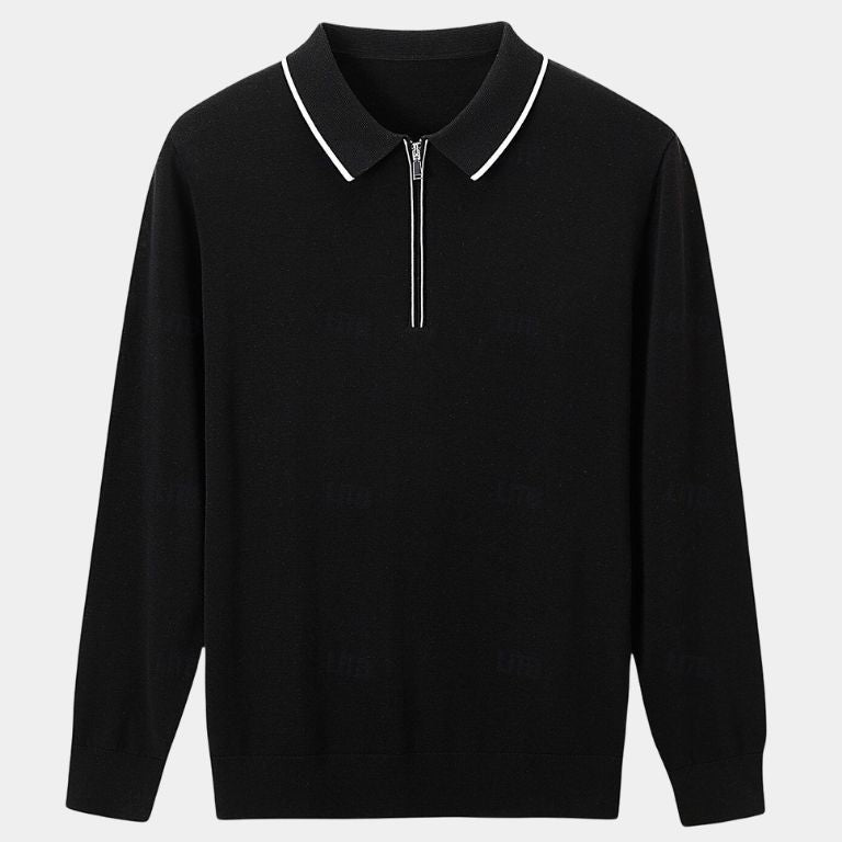Jared | Long Sleeve Zip Polo