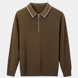 Jared | Long Sleeve Zip Polo