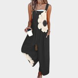 Emma | Oversized Floral Overalls