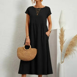 Hazel - Midi Dress with Pockets