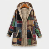Judith | Earth-Tone Patchwork Sweatshirt