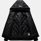 Jacob | Bomber Jacket with NASA Embroidery and Detachable Hood