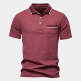 Graham | White Polo with Chest Pocket