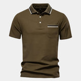Graham | White Polo with Chest Pocket