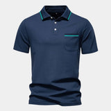Graham | White Polo with Chest Pocket