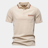 Graham | White Polo with Chest Pocket