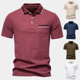 Graham | White Polo with Chest Pocket