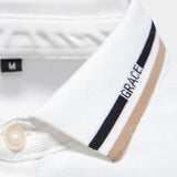 Graham | White Polo with Chest Pocket