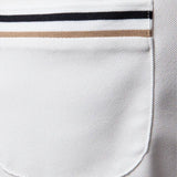 Graham | White Polo with Chest Pocket