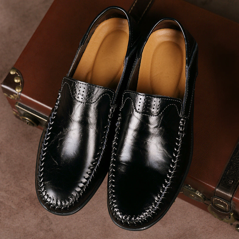 Alexandre | Classic Leather Slip-On Loafers