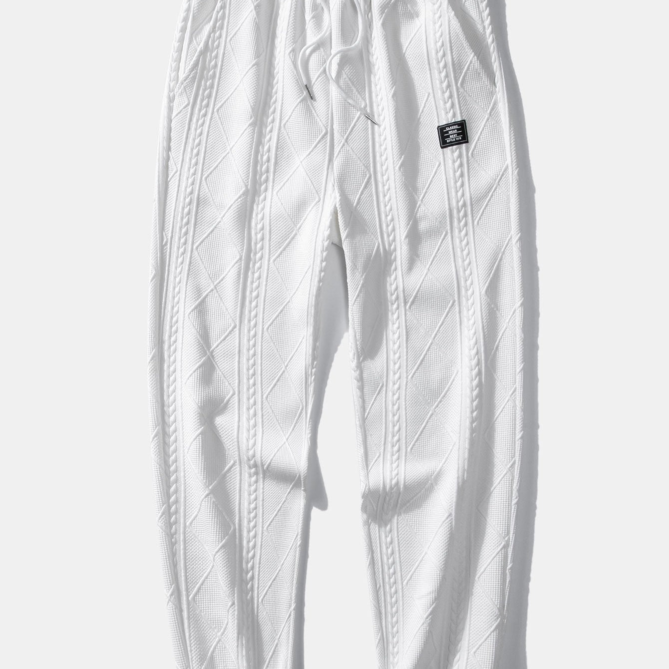 Patrick | Geometric Jacquard Joggers