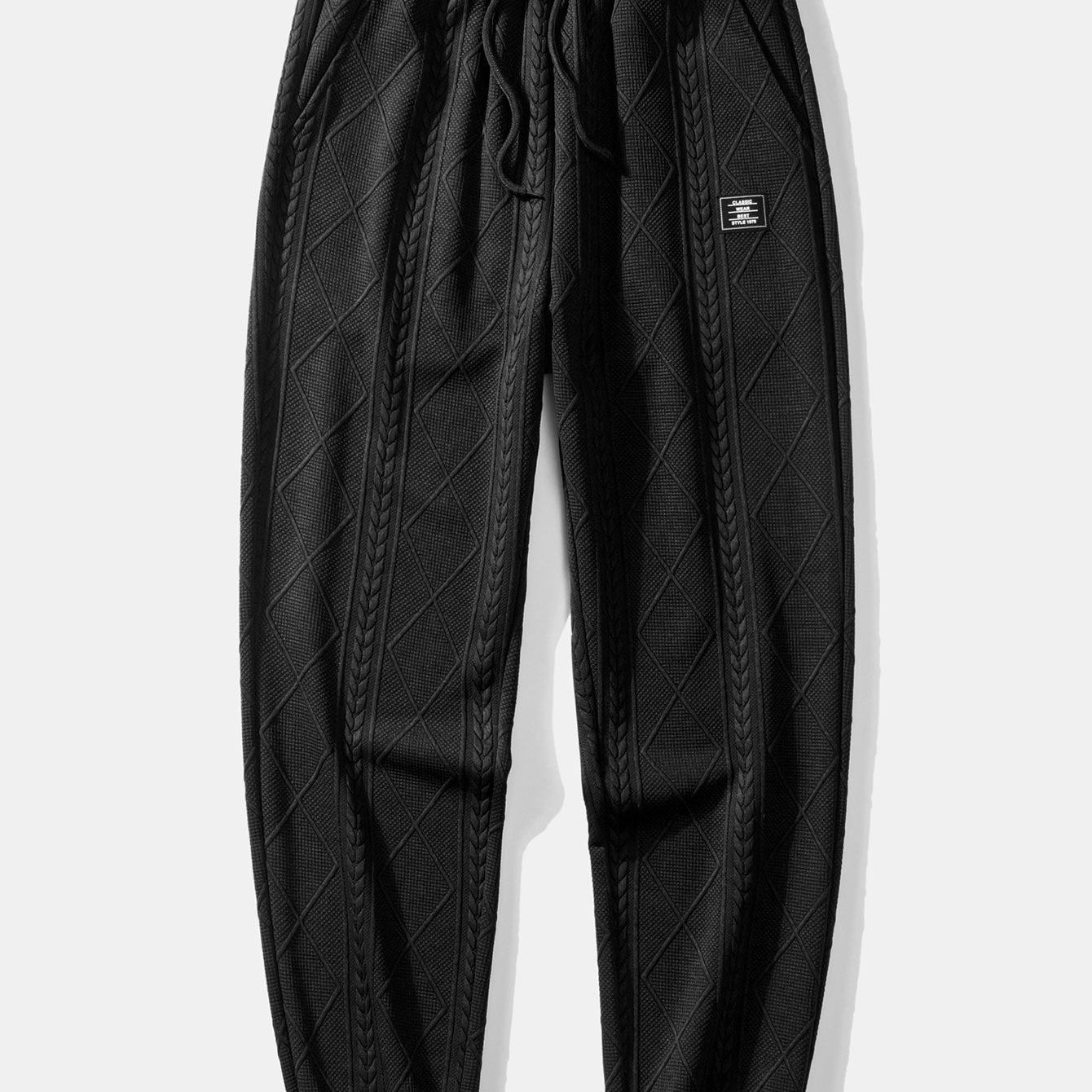 Patrick | Geometric Jacquard Joggers
