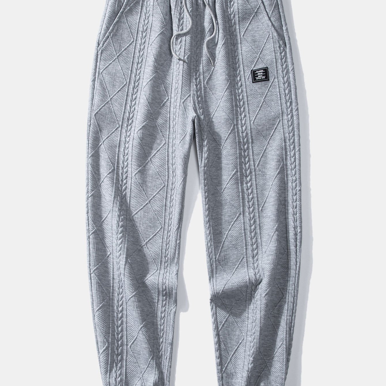 Patrick | Geometric Jacquard Joggers