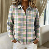 Julia | Pastel Plaid Cardigan