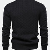 Rhys | Cable Knit Jacquard Sweater with Giraffe Embroidery