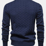 Rhys | Cable Knit Jacquard Sweater with Giraffe Embroidery