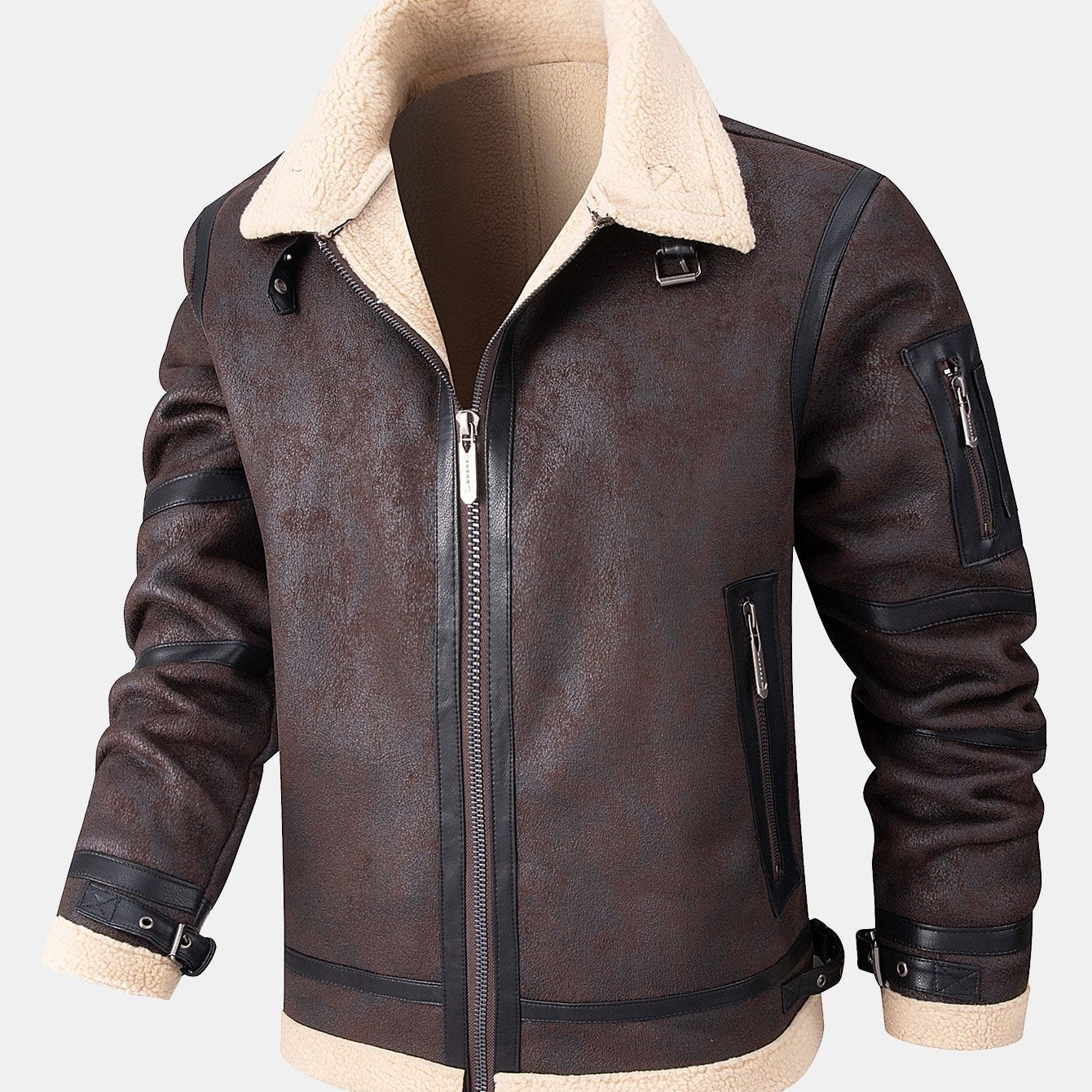 Yannick | Suede Jacket with Faux Fur Lining