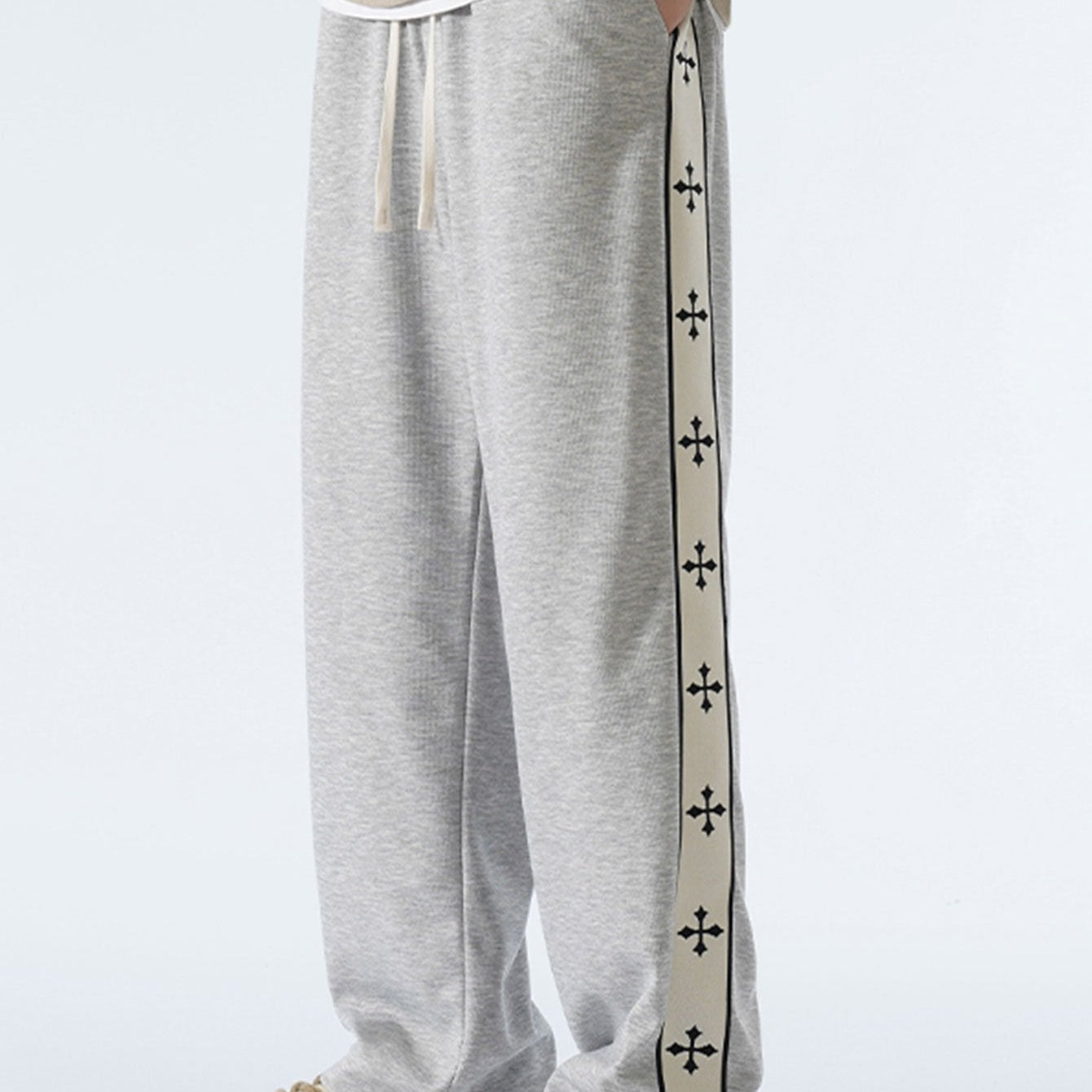 Theo | Relaxed Fit Pants with Side Stripe