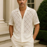 Devin | Textured Polo with Open Collar